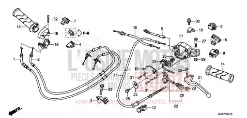 HANDLE LEVER/SWITCH/CABLE NSC110MPDK de 2019